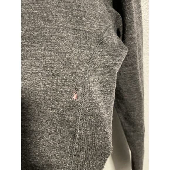 Meriwool Womens Top Medium Gray Merino Wool Base Layer Stretch Lightweight FLAW - Picture 2 of 11